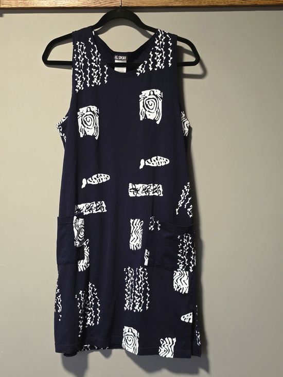 I.G. Sport Dresses & Skirts - Playful Nautical Printed Casual Midi Dress Also Functions As A Beach Cover-up.